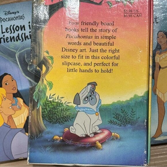 Walt Disney Little Library 4 Book Set Pocahontas 1995 - Picture 2 of 3